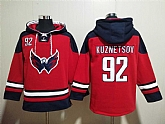 Men's Washington Capitals #92 Evgeny Kuznetsov Red Ageless Must Have Lace Up Pullover Hoodie,baseball caps,new era cap wholesale,wholesale hats